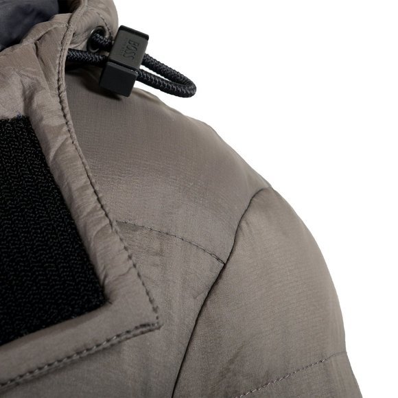 Hugo Boss Men's "Cynos" Gray Hooded Parka Jacket - Picture 5 of 9